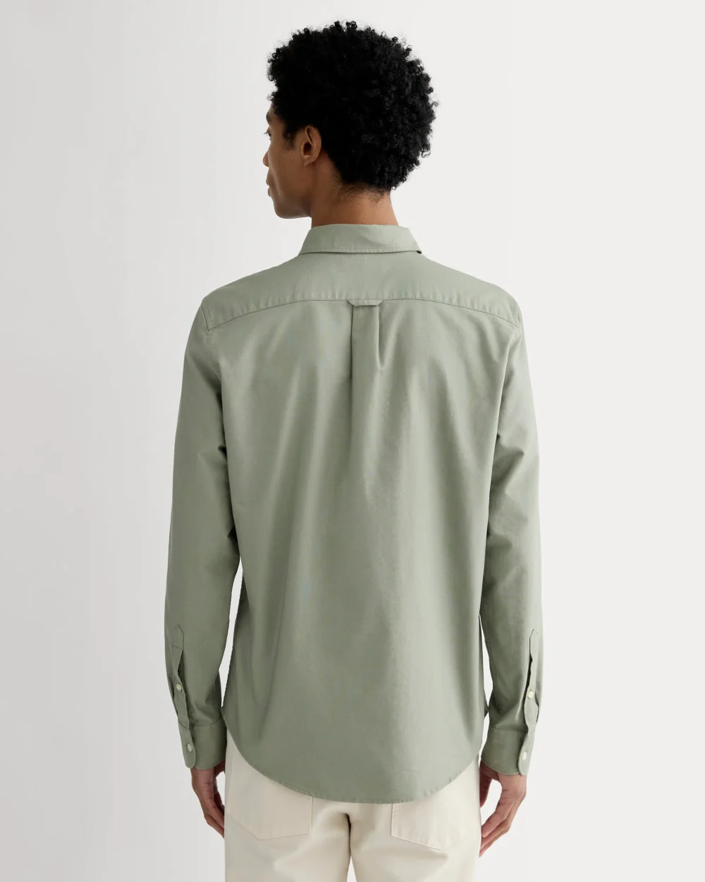 The Slim Oxford Shirt | Sage Green | Standard - Image 5