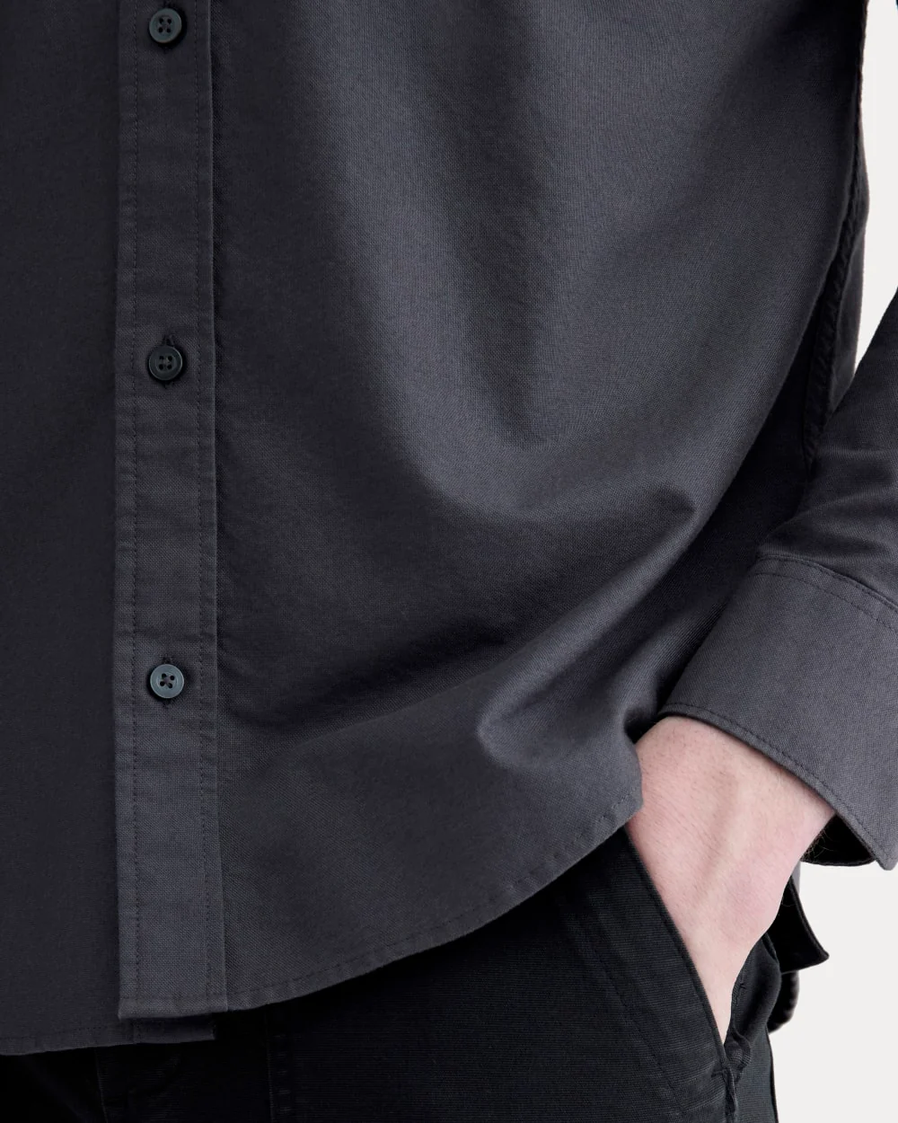 The Slim Oxford Shirt | Slate Grey | Standard - Image 4