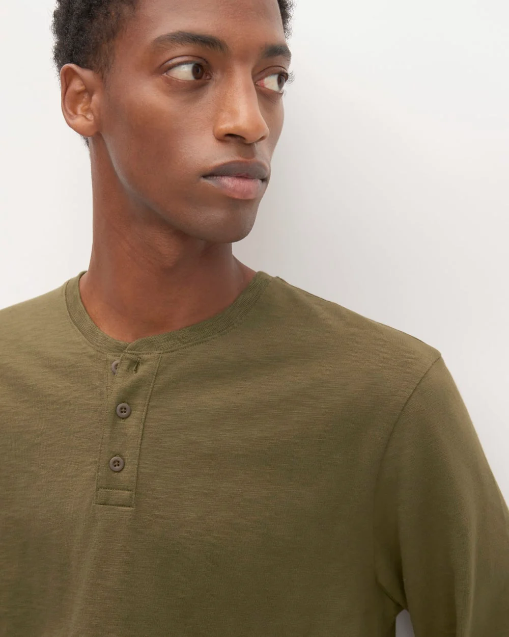 The Slub Long-Sleeve Henley | Beech - Image 3