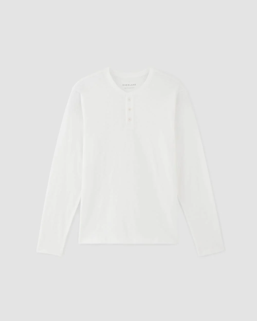 The Slub Long-Sleeve Henley | White - Image 2