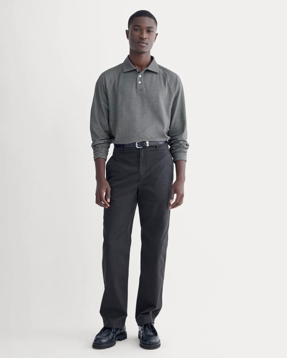 Startup Raglan Polo | Black Chambray - Image 3