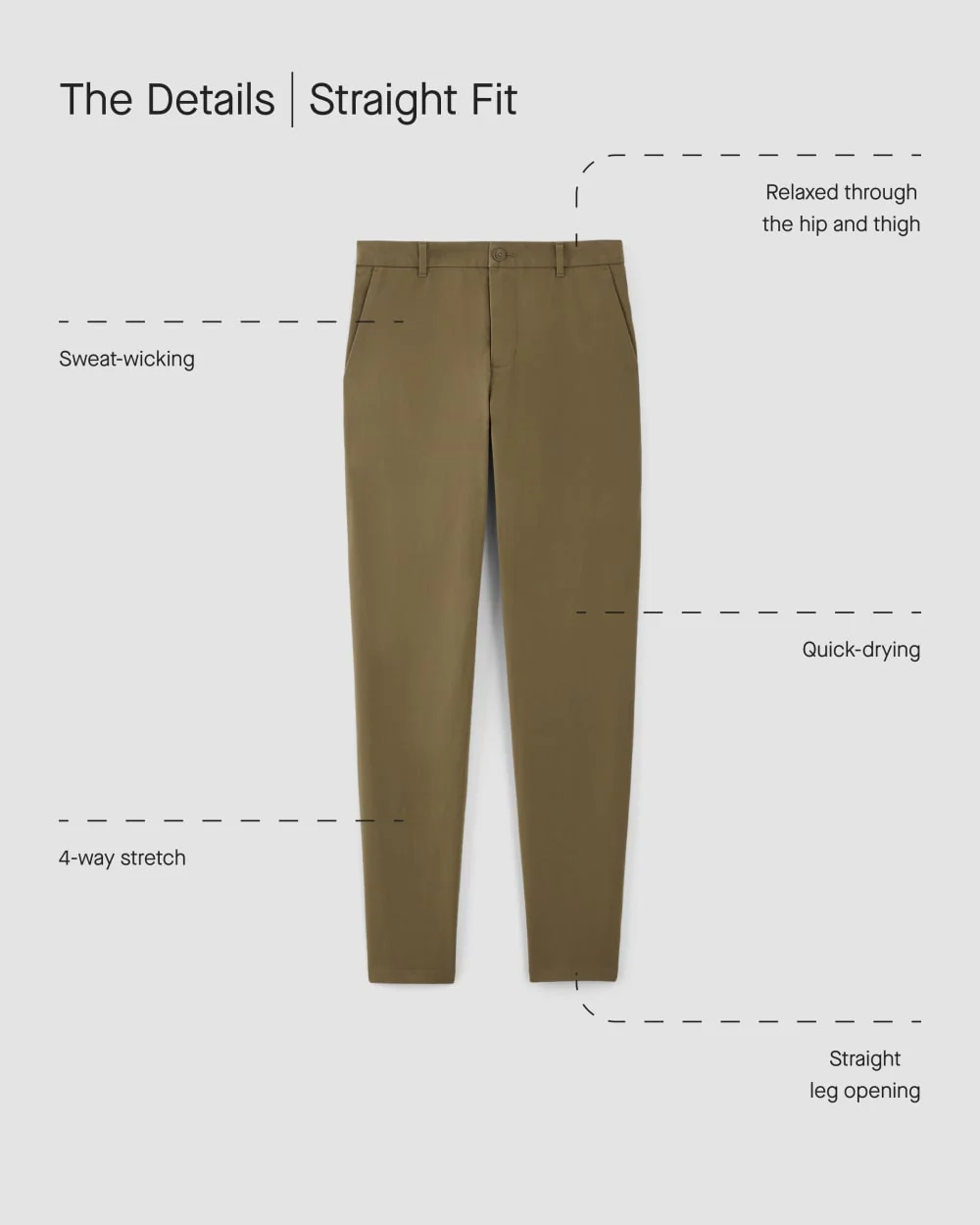 The Straight Fit Performance Chino | Uniform | Deep Navy | Straight - Image 4