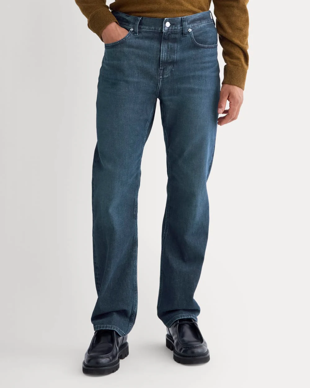 Straight-Leg Stretch Jean | Dark Indigo - Image 3