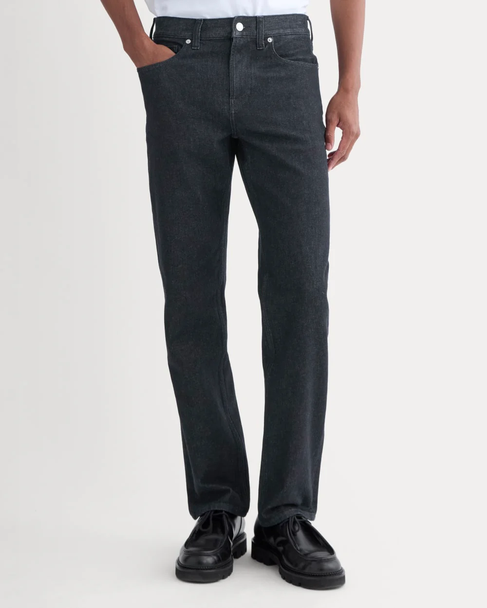 Straight-Leg Stretch Jean | Dark Indigo Rinse - Image 3
