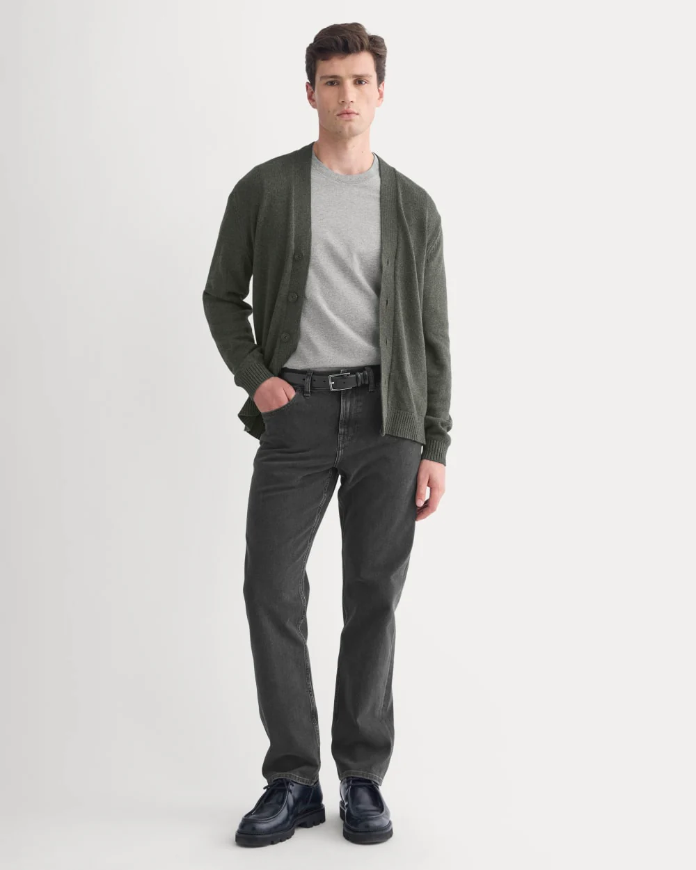 Straight-Leg Stretch Jean | Washed Black