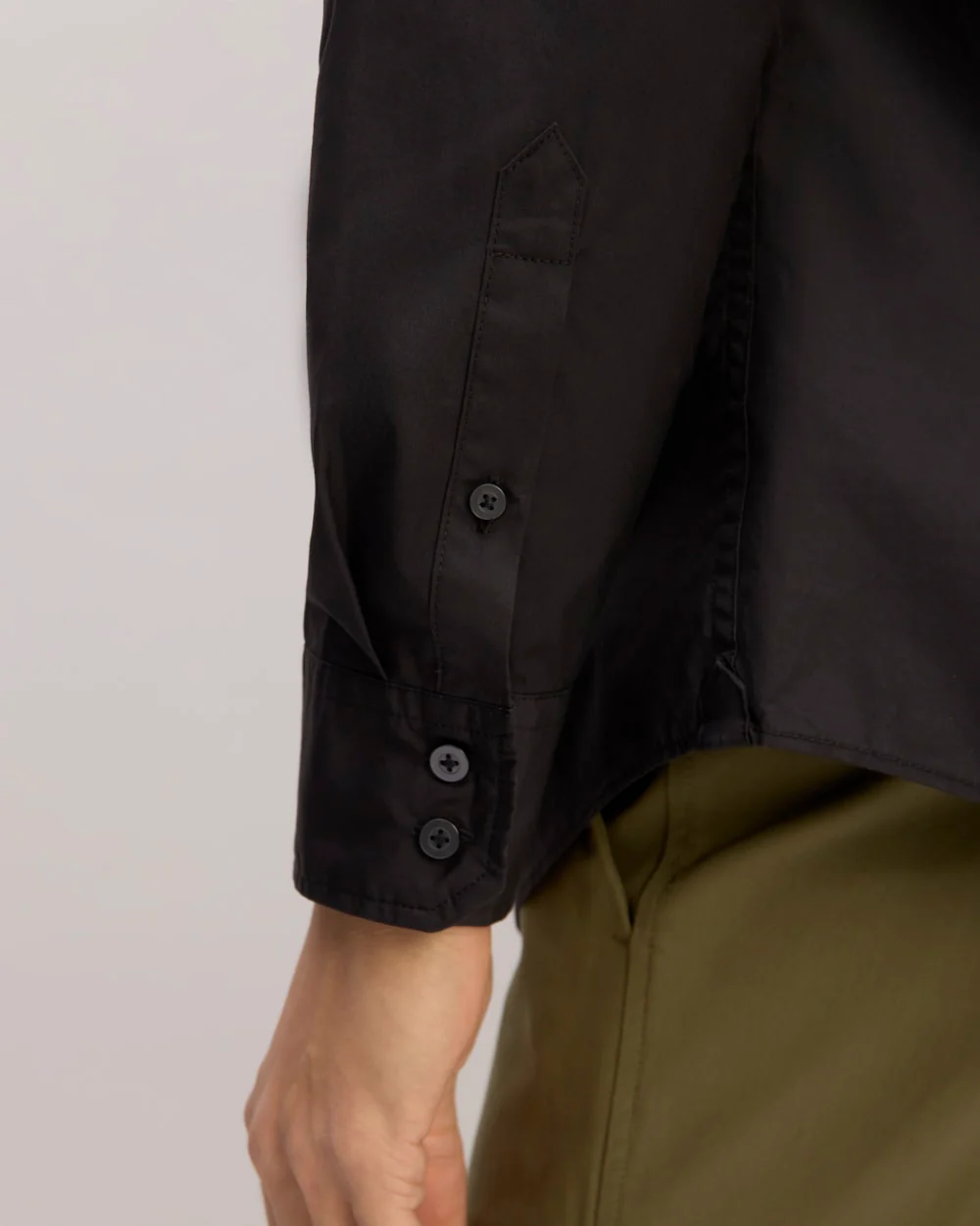 The Supima® Poplin Shirt | Black - Image 5