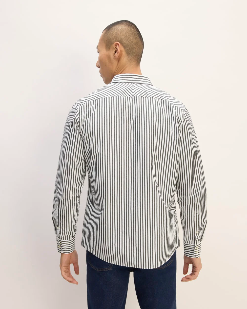 The Supima® Poplin Shirt | Optic White / Black - Image 6