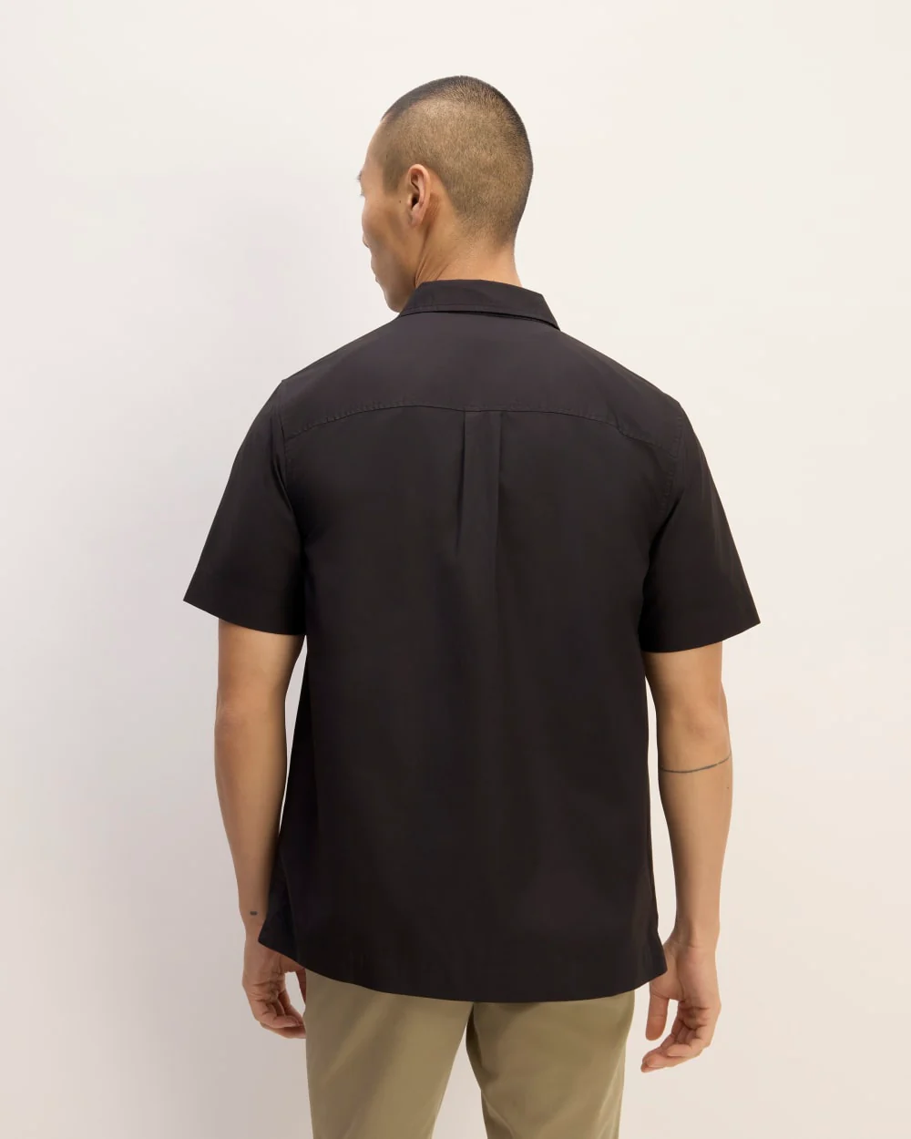 The Supima® Short-Sleeve Poplin Shirt | Black - Image 6