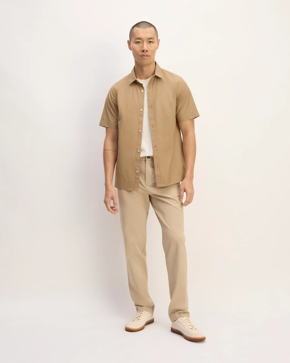 The Supima® Short-Sleeve Poplin Shirt | Tiger's Eye - Image 3