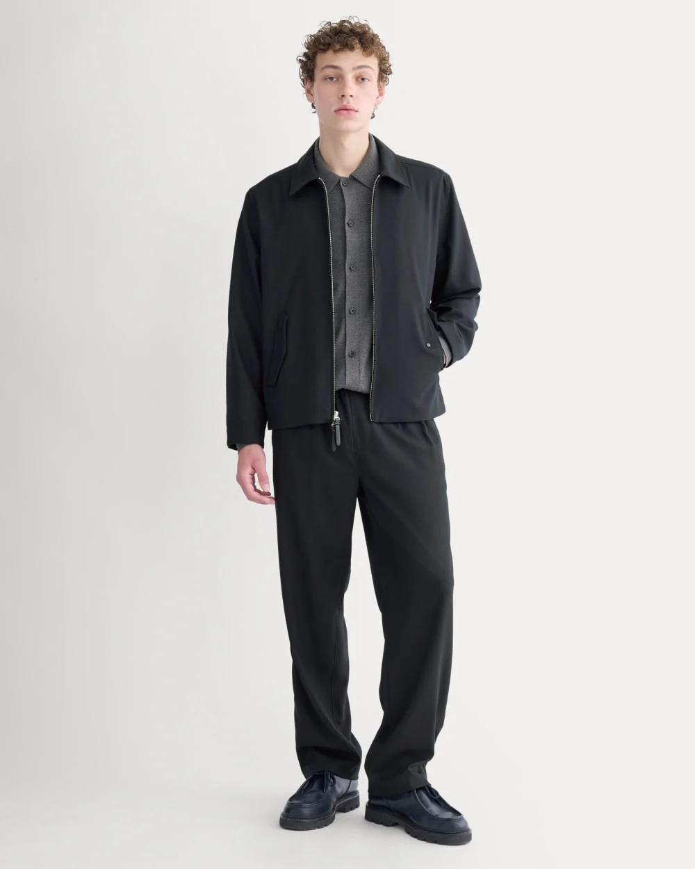 Tailored Zip Jacket | Black - Image 3