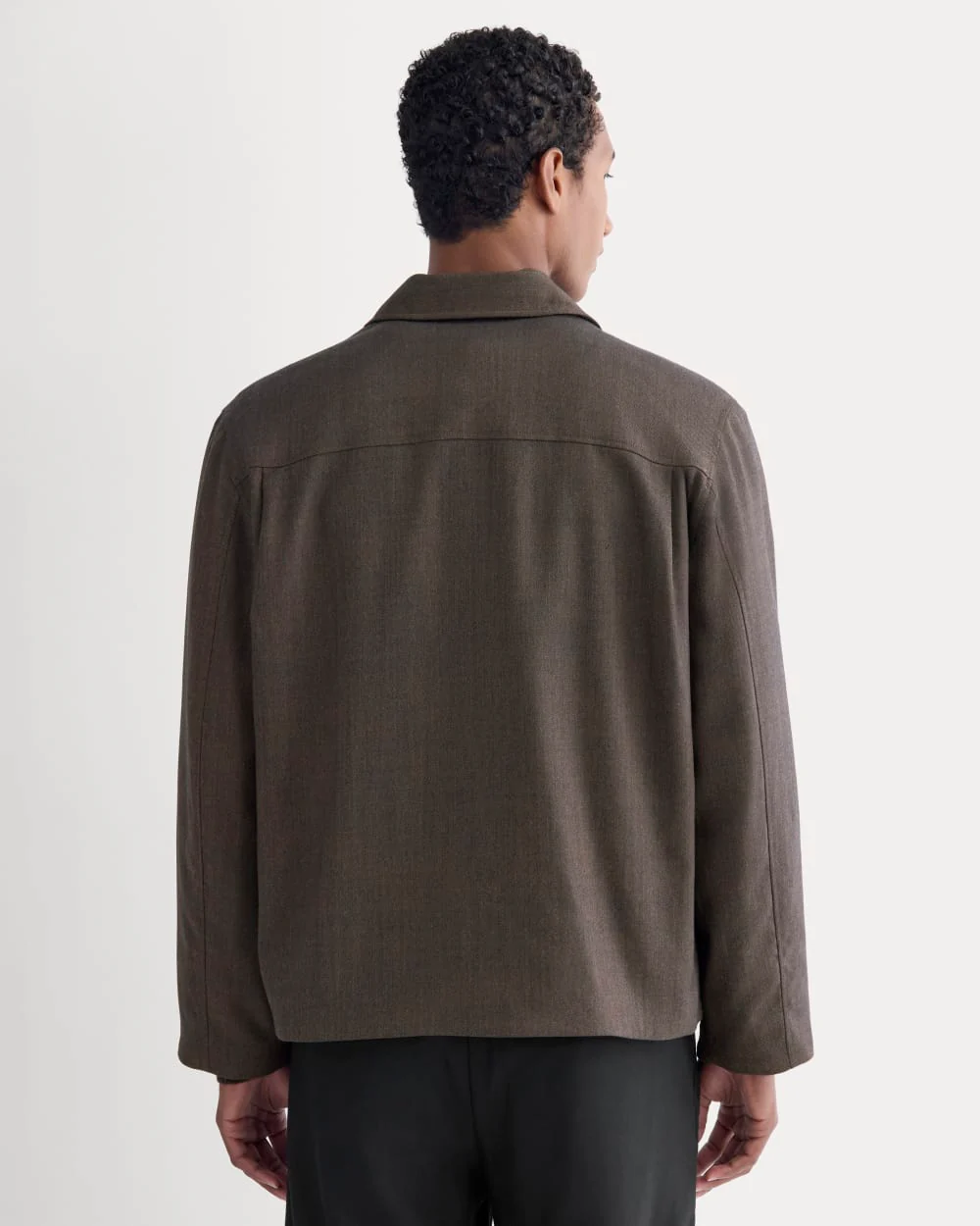 Tailored Zip Jacket | Heathered Fudge - Image 5