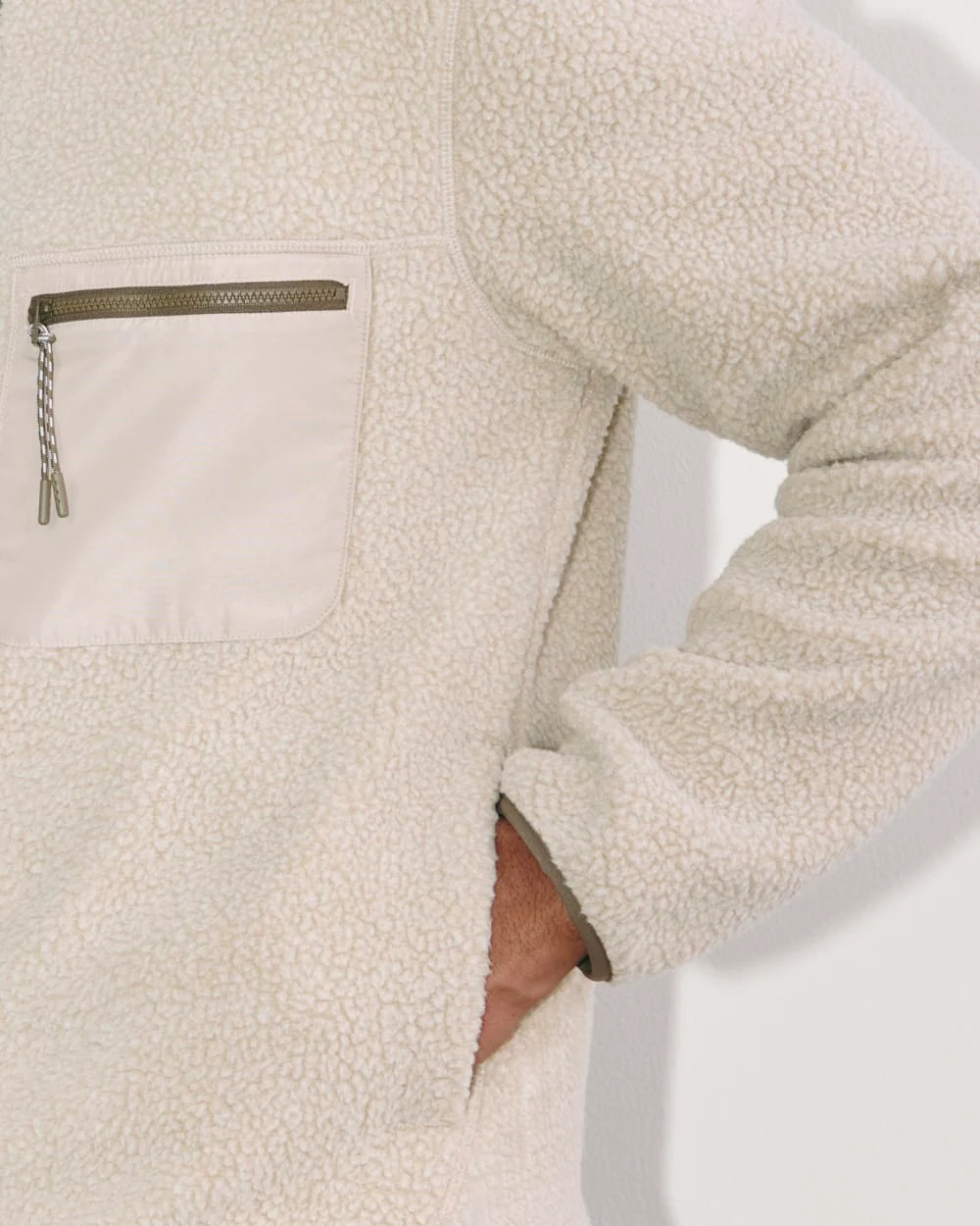 The Teddy Quarter-Zip Fleece | Heathered Oat - Image 5
