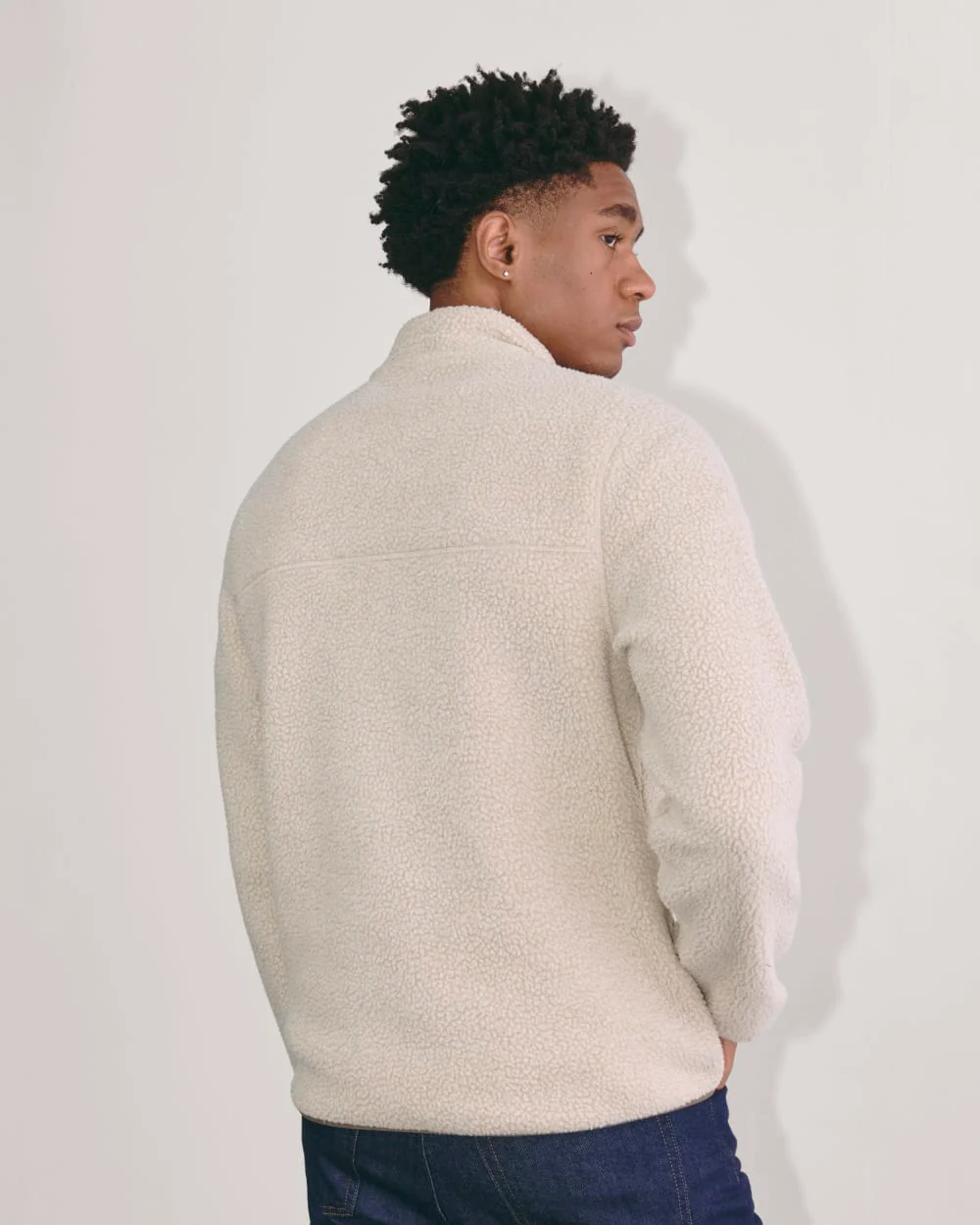 The Teddy Quarter-Zip Fleece | Heathered Oat - Image 6