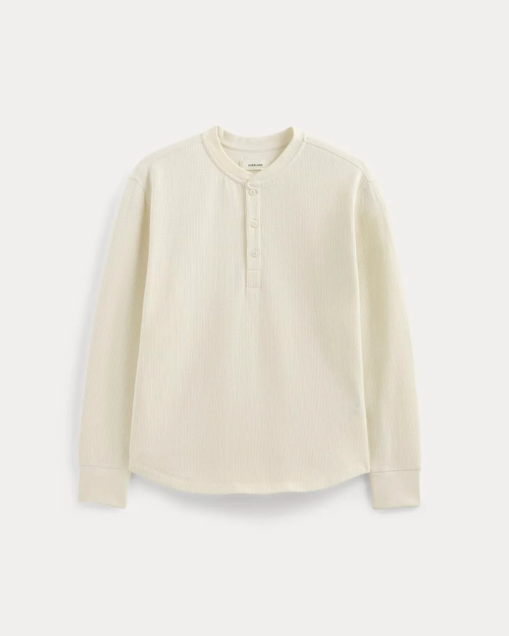 Thermal Henley in Cozy Waffle | Bone - Image 2