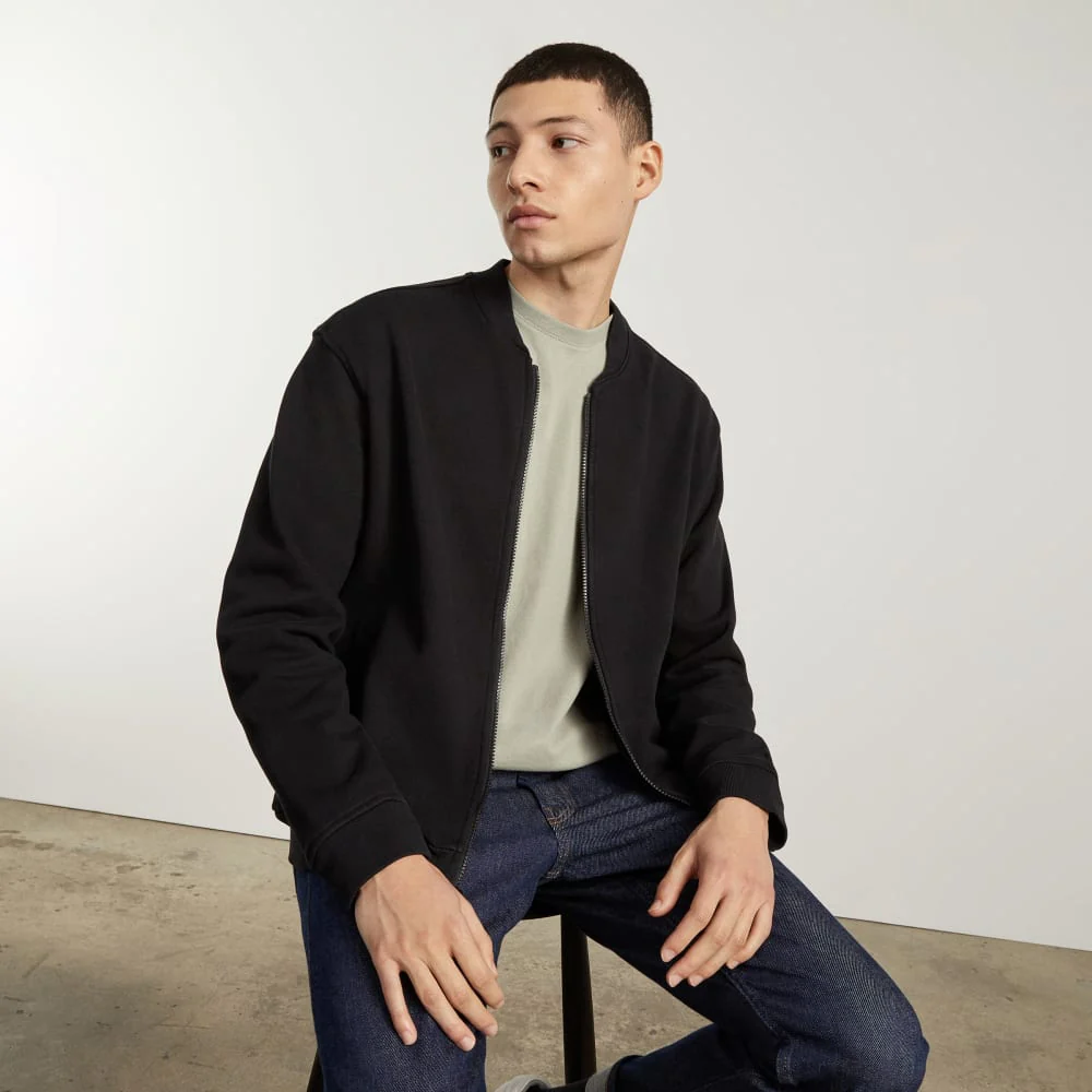 The Track Bomber Jacket | Black - Image 2