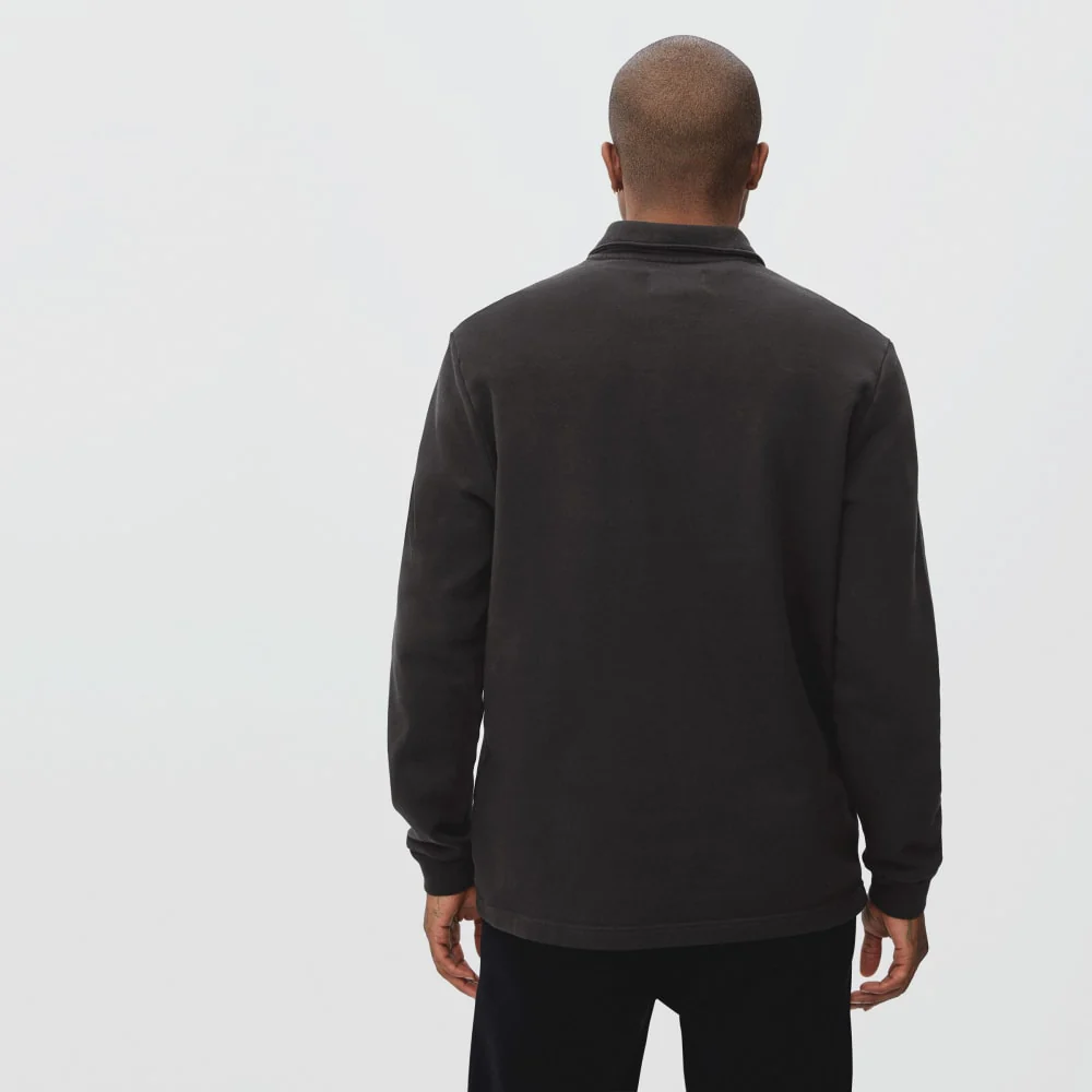The Track Quarter-Zip Sweatshirt | Black - Image 4