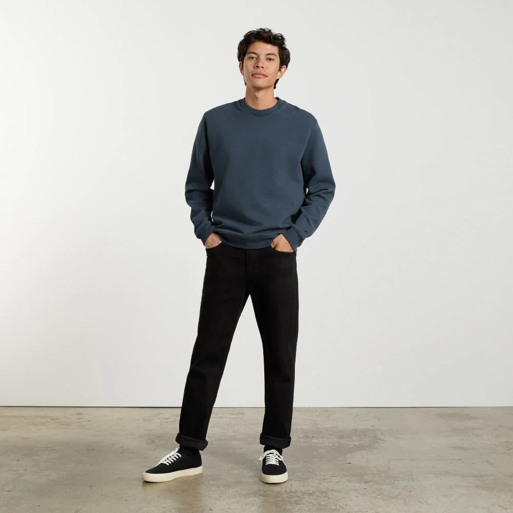 The Track Crewneck Sweatshirt | Kingfisher Blue - Image 5