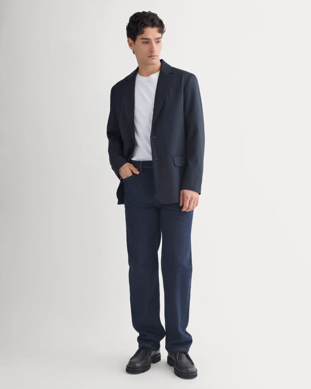Tropical Wool Blazer | Dark Navy - Image 3