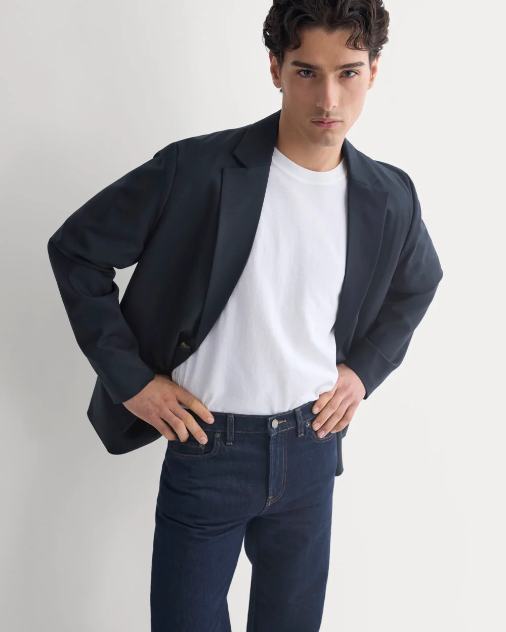 Tropical Wool Blazer | Dark Navy - Image 5