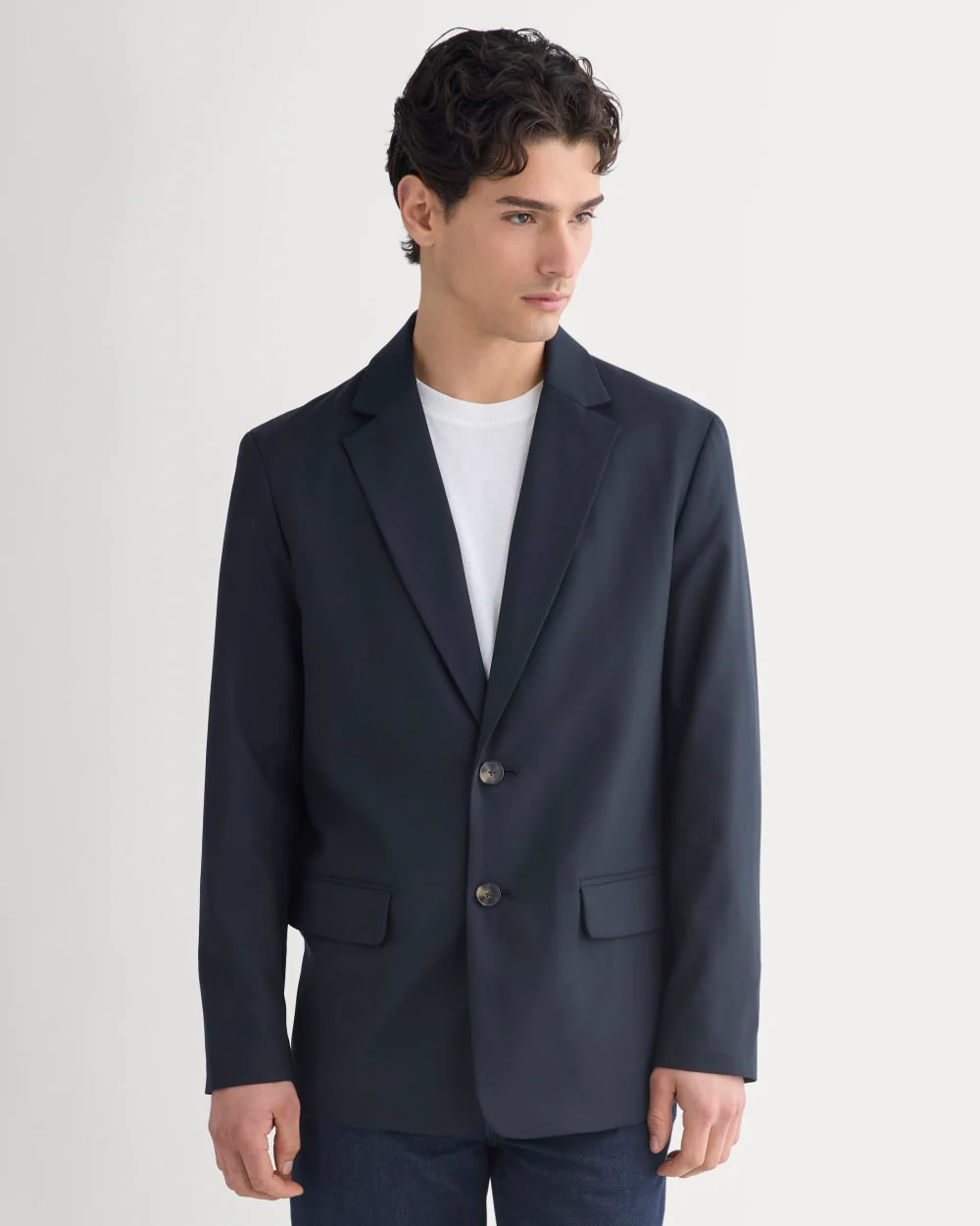 Tropical Wool Blazer | Dark Navy - Image 7