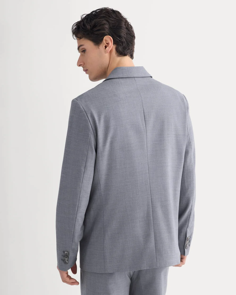 Tropical Wool Blazer | Heathered Grey - Image 5