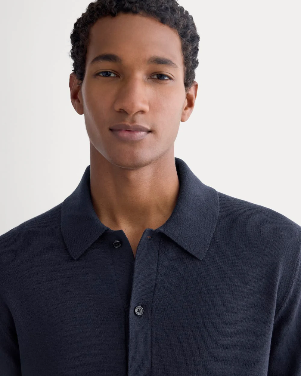 Ultrasoft Button-Down Sweater |  Navy - Image 4