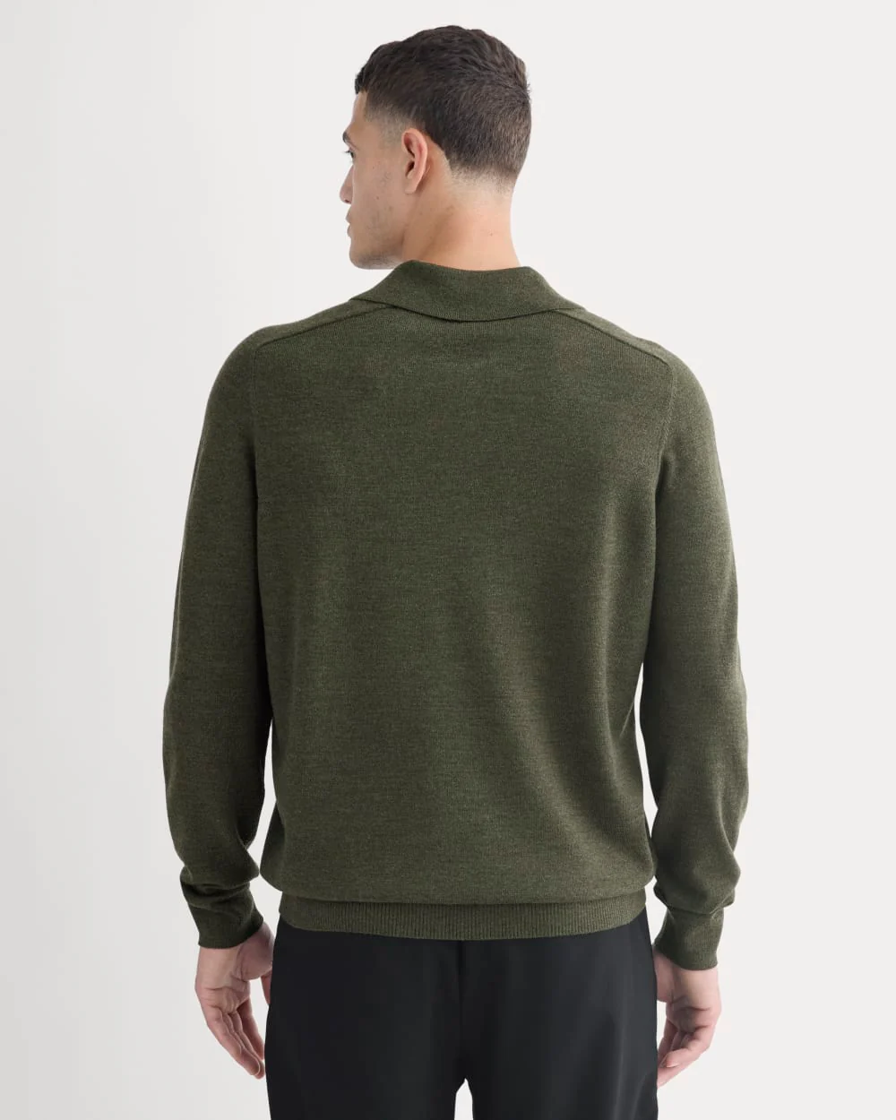 Ultrasoft Polo Sweater | Heather Beech - Image 5