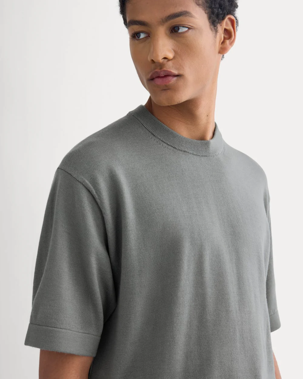 Ultrasoft Sweater Tee | Agave Green - Image 3