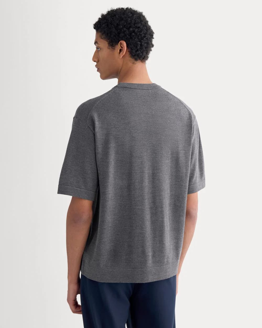 Ultrasoft Sweater Tee | Heather Mid Charcoal - Image 5