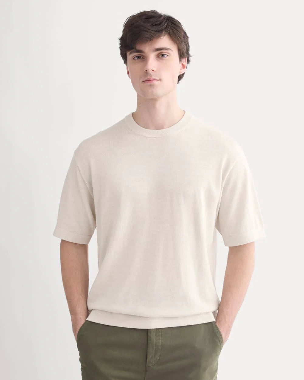 Ultrasoft Sweater Tee | Heathered Oat
