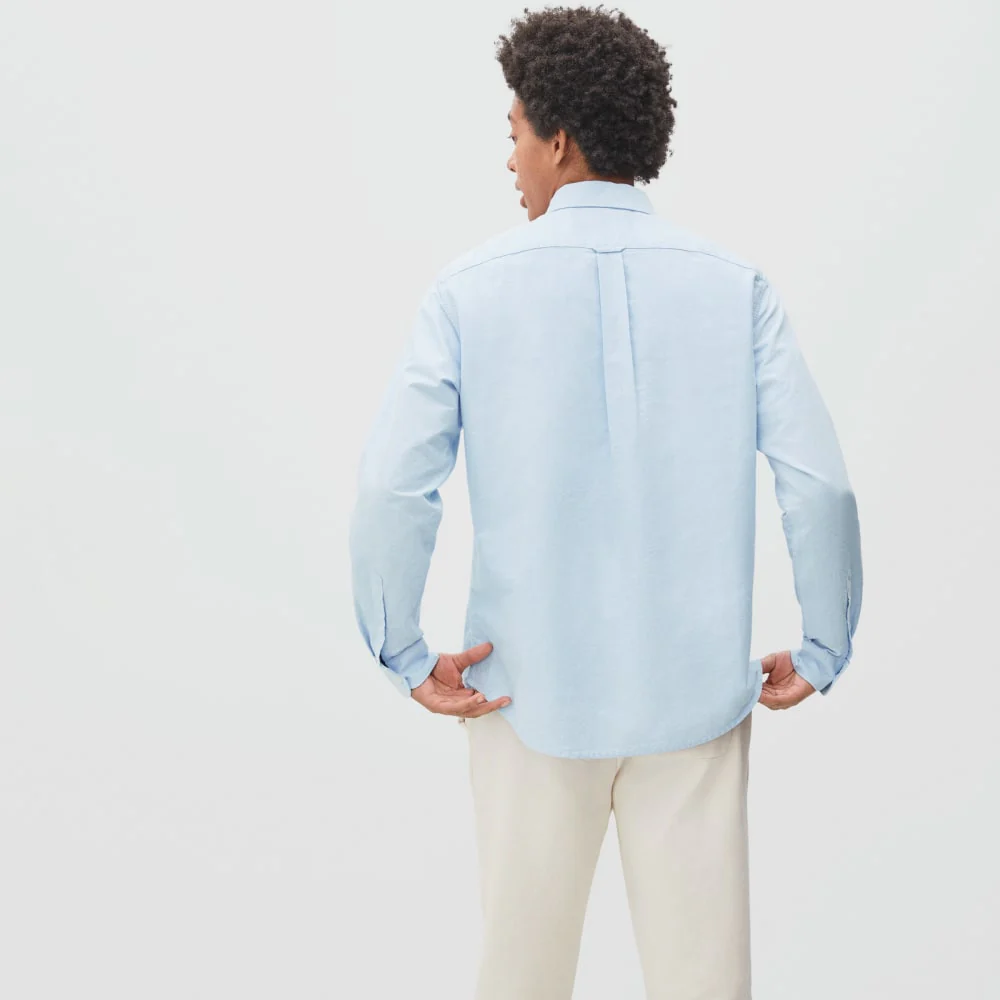 The Standard Fit Japanese Oxford Shirt | Uniform | Light Blue | Standard - Image 5