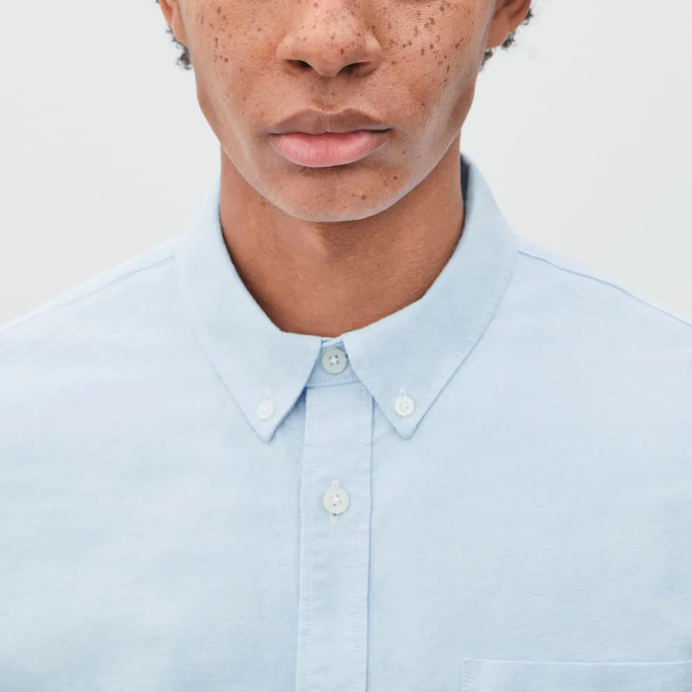 The Standard Fit Japanese Oxford Shirt | Uniform | Light Blue | Tall - Image 3