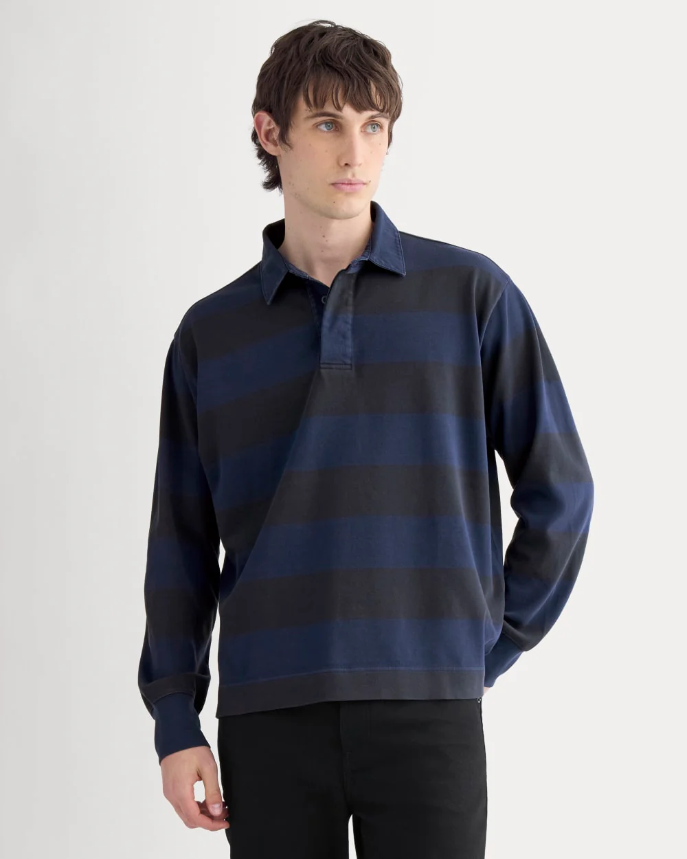 Vintage Rugby Pullover | Navy / Black - Image 4