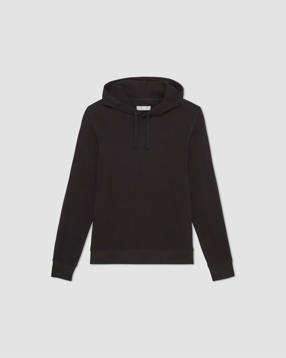The Waffle-Knit Hoodie | Black - Image 2