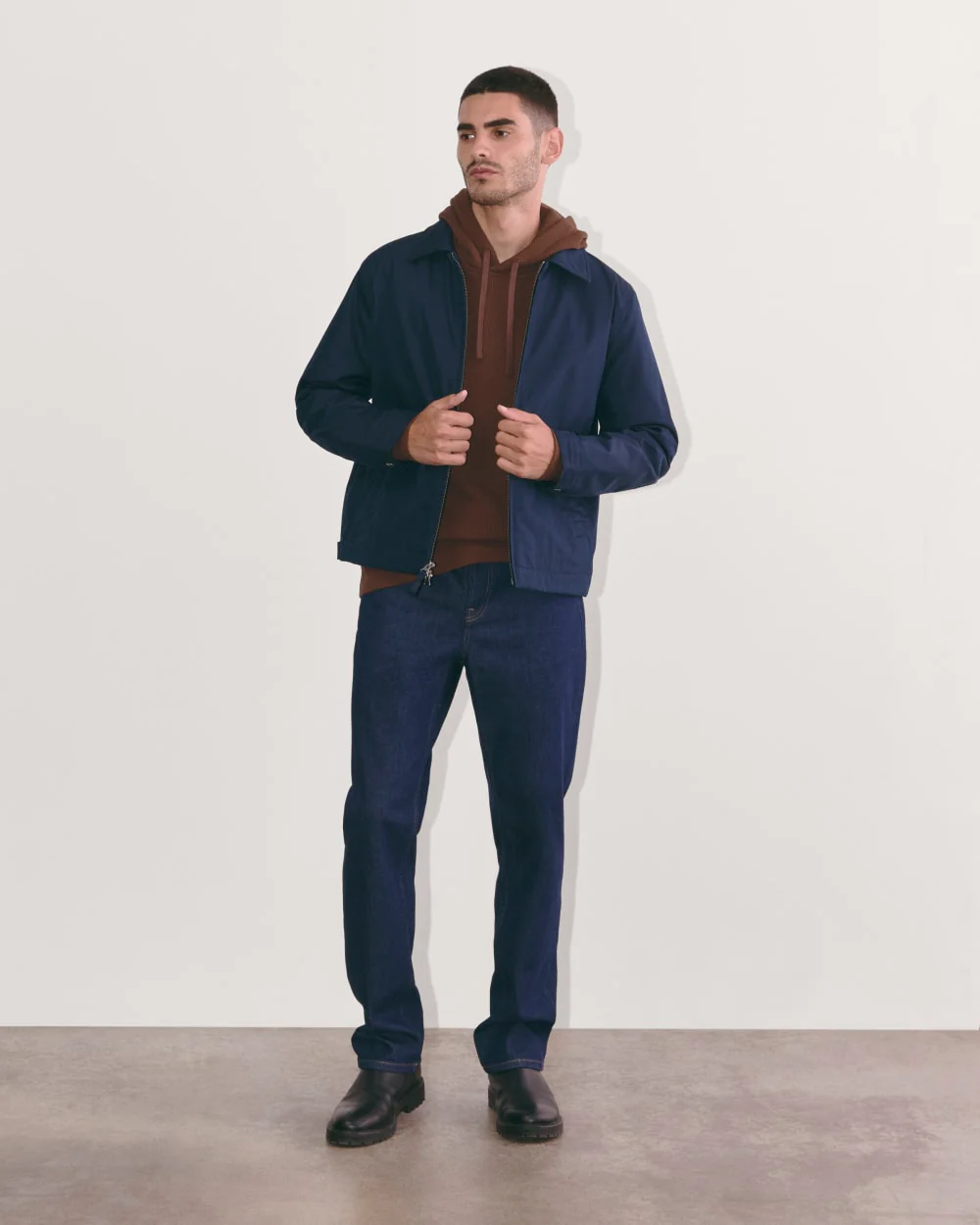 The Waffle-Knit Hoodie | Dark Mahogany - Image 3