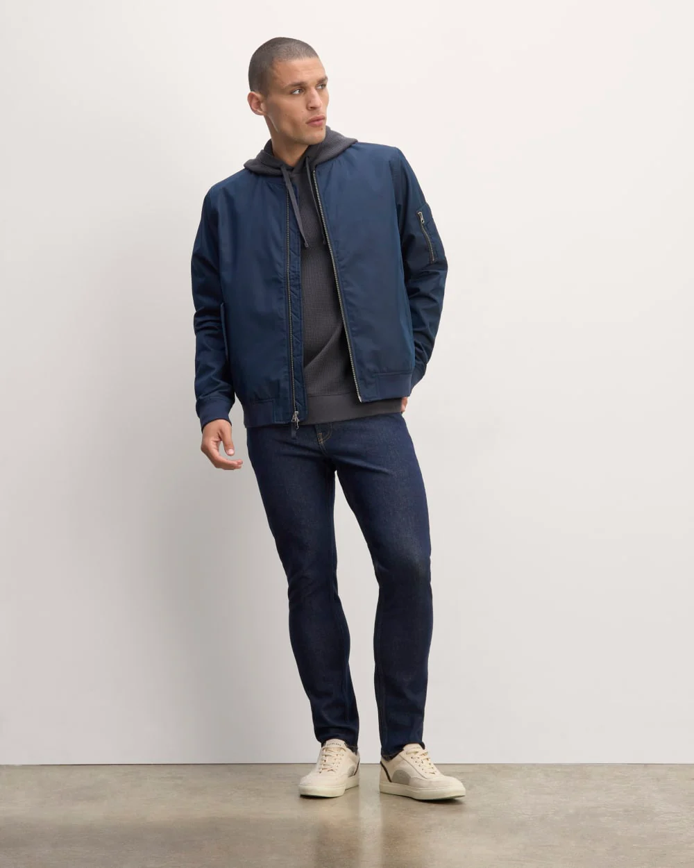 The Waffle-Knit Hoodie | Graphite - Image 3