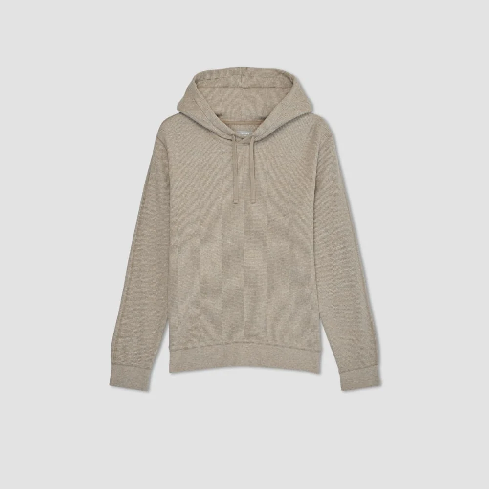 The Waffle-Knit Hoodie | Heathered Oatmeal - Image 2