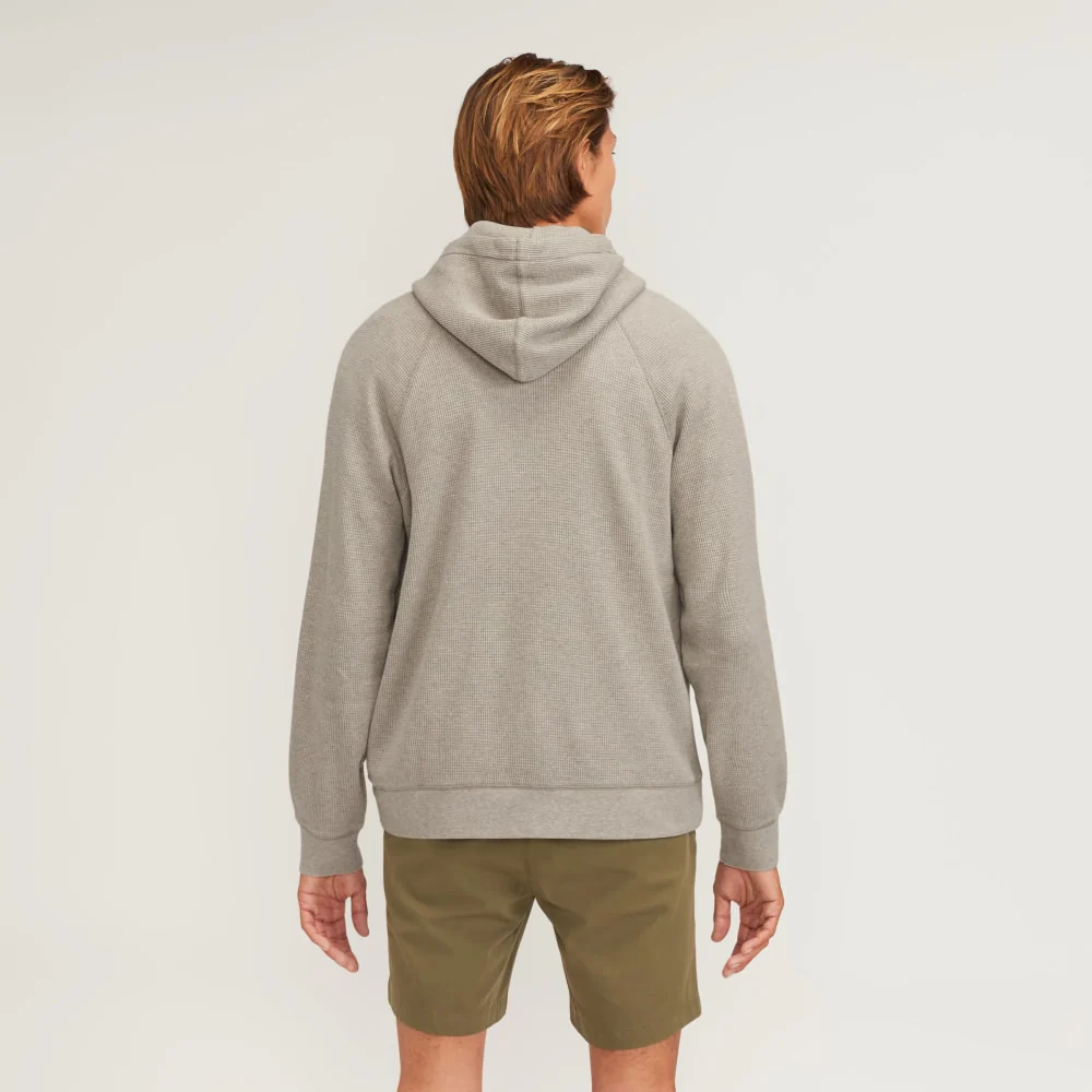 The Waffle-Knit Hoodie | Heathered Oatmeal - Image 3