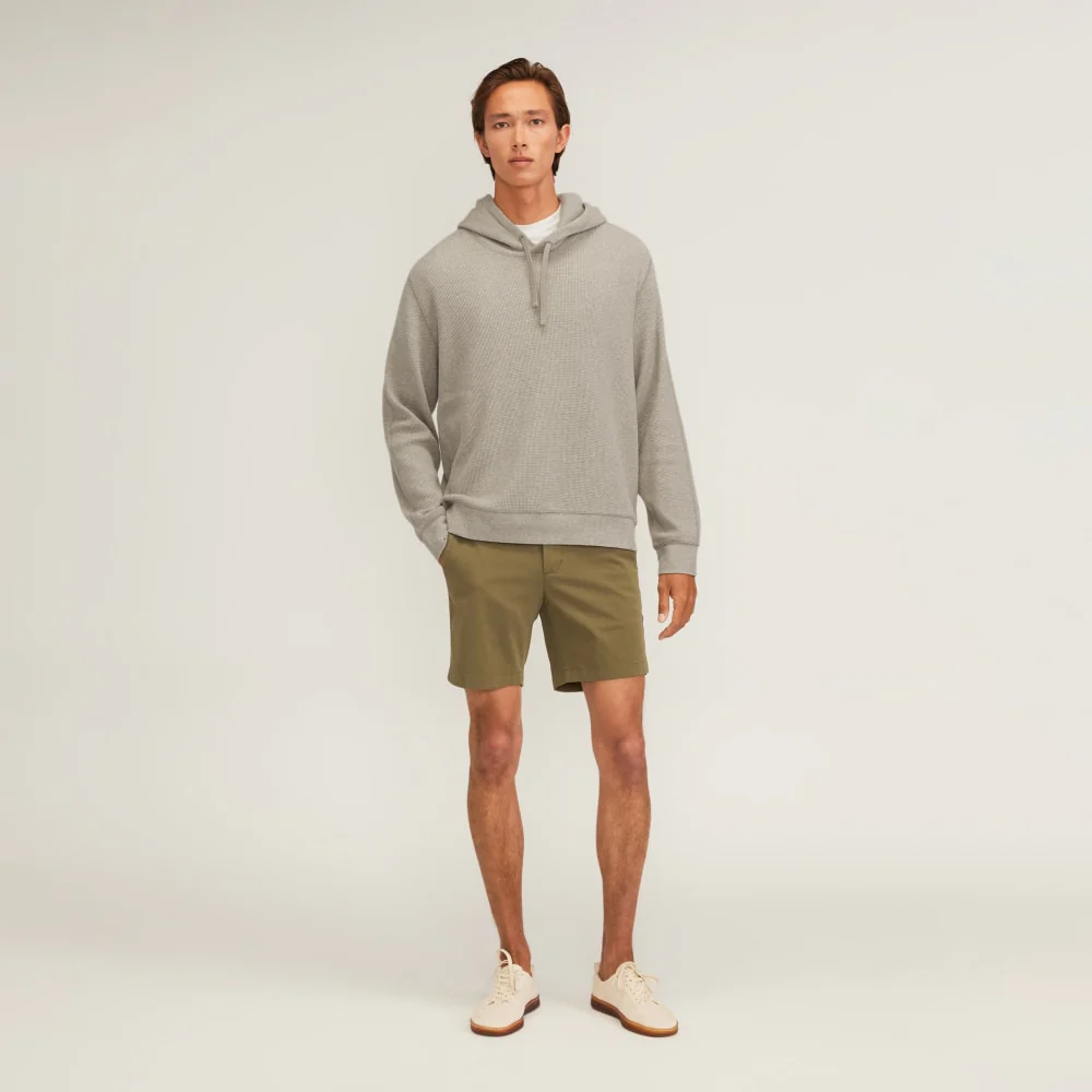 The Waffle-Knit Hoodie | Heathered Oatmeal - Image 6