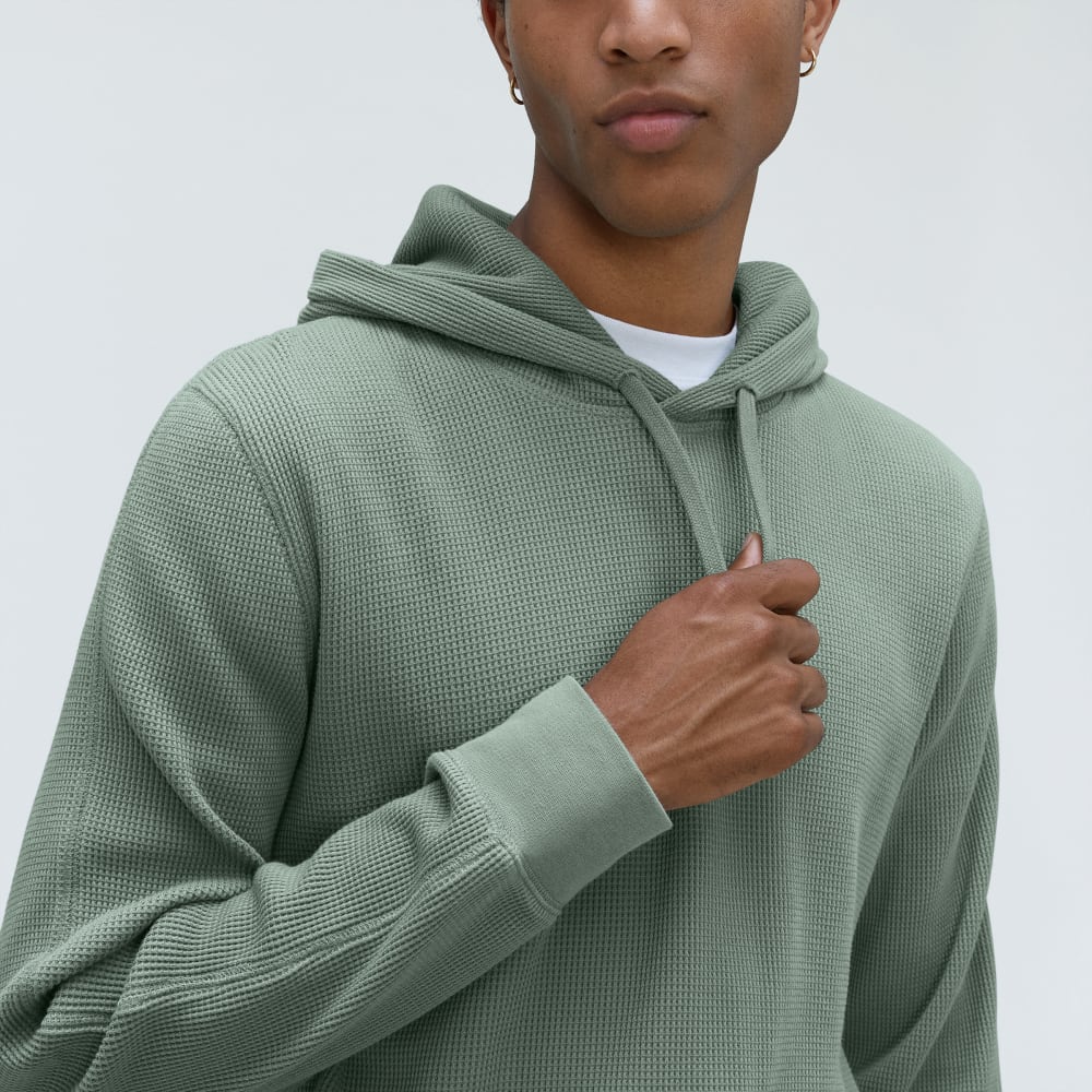 The Waffle-Knit Hoodie | Lily Pad - Image 4