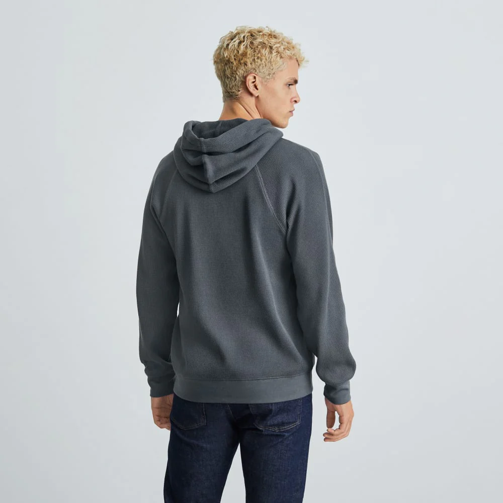 The Waffle-Knit Hoodie | Slate - Image 4