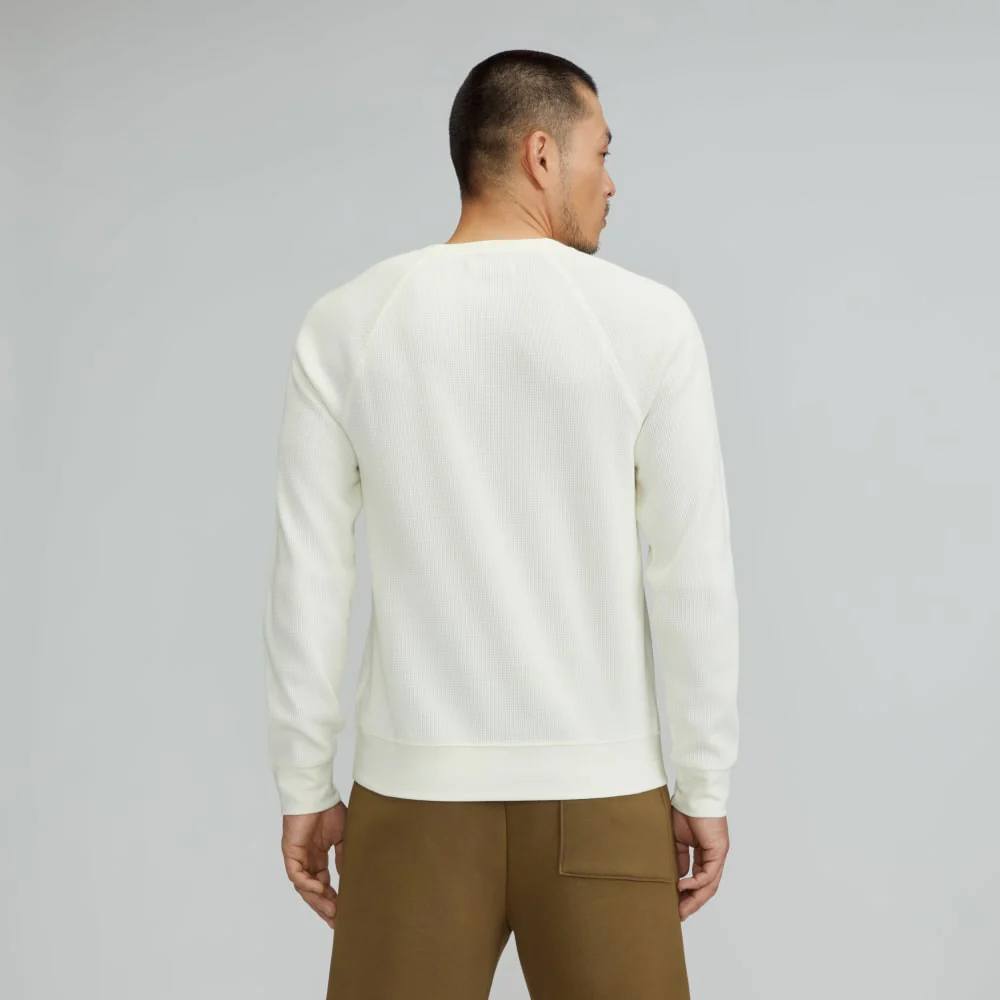The Waffle Long-Sleeve Crew Tee | Off-White - Image 3