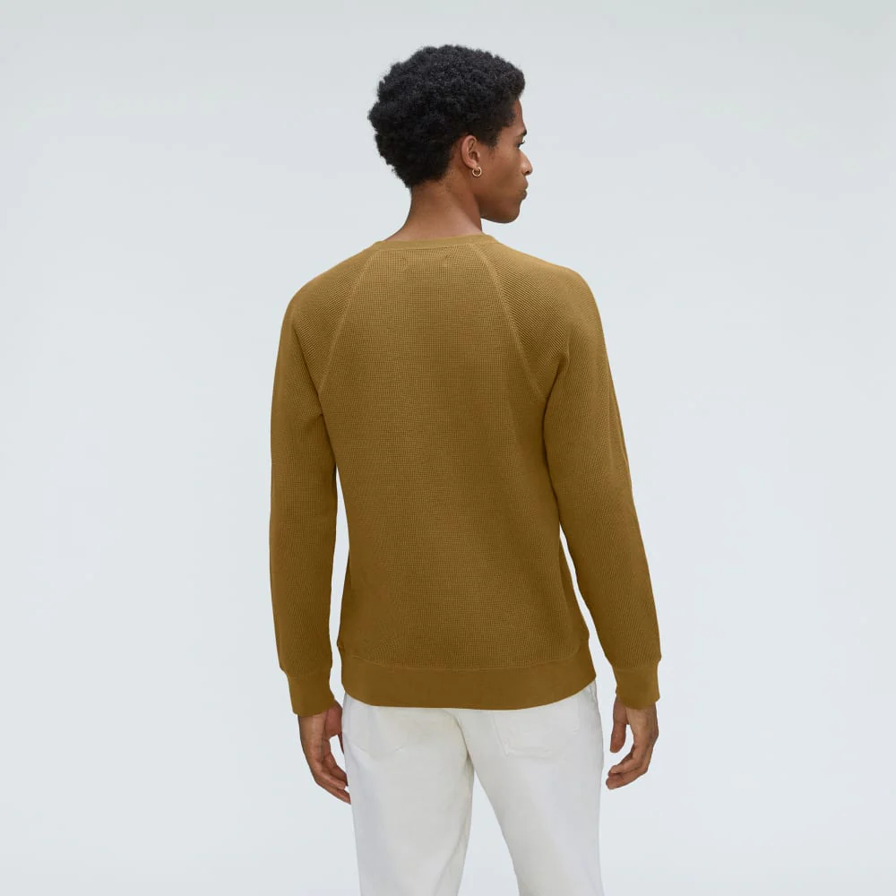 The Waffle Long-Sleeve Crew Tee | Tapenade - Image 3
