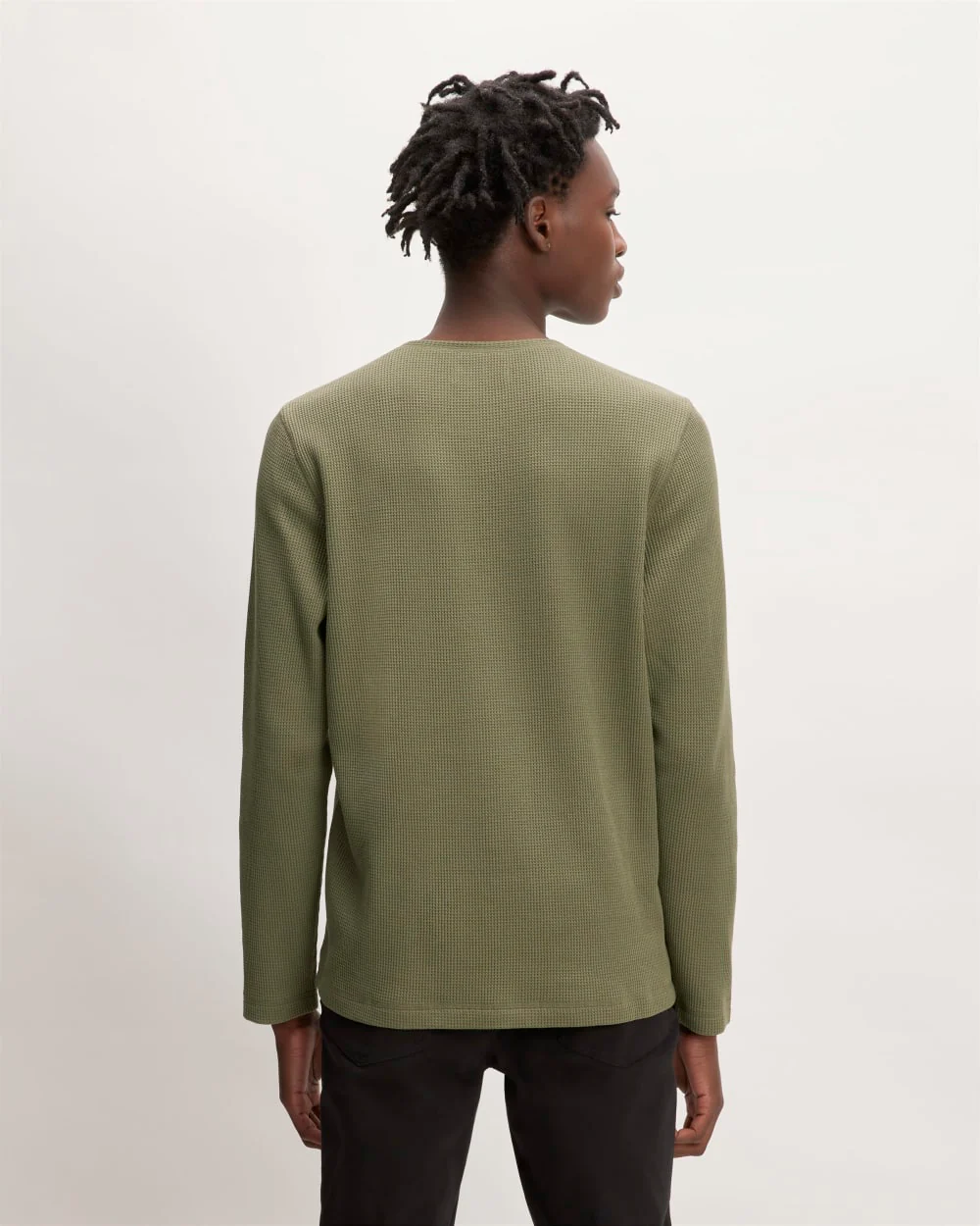 The Waffle Long-Sleeve Henley | Kalamata - Image 4