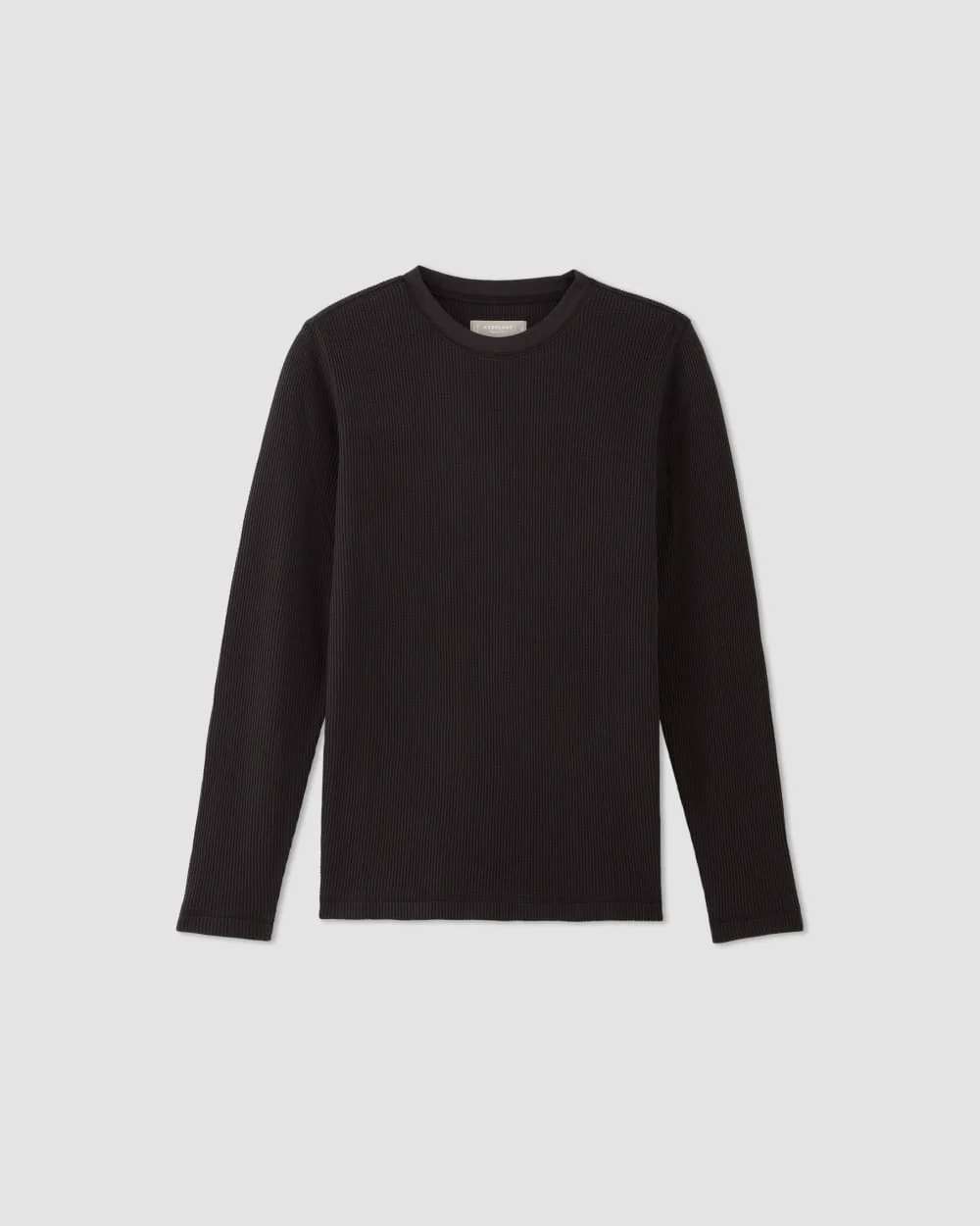 The Waffle Long-Sleeve Crew | Black - Image 2