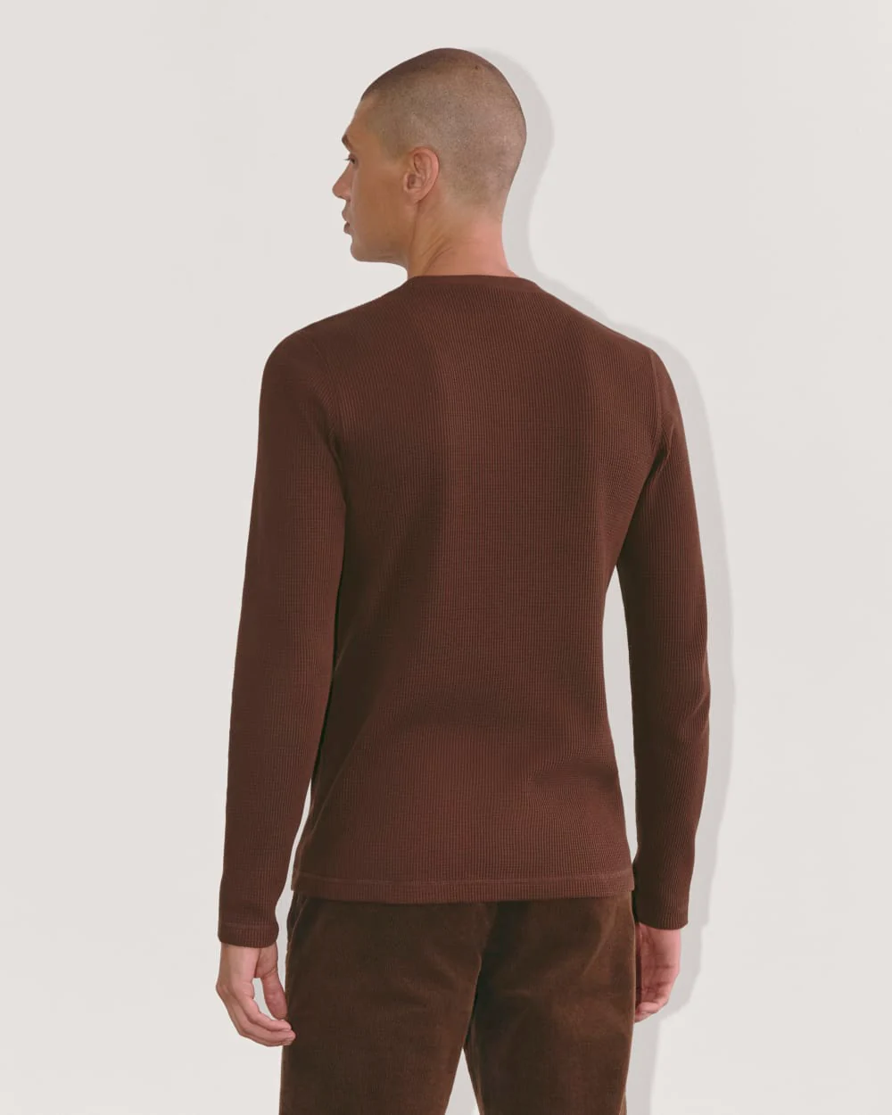 The Waffle Long-Sleeve Crew | Dark Mahogany - Image 5