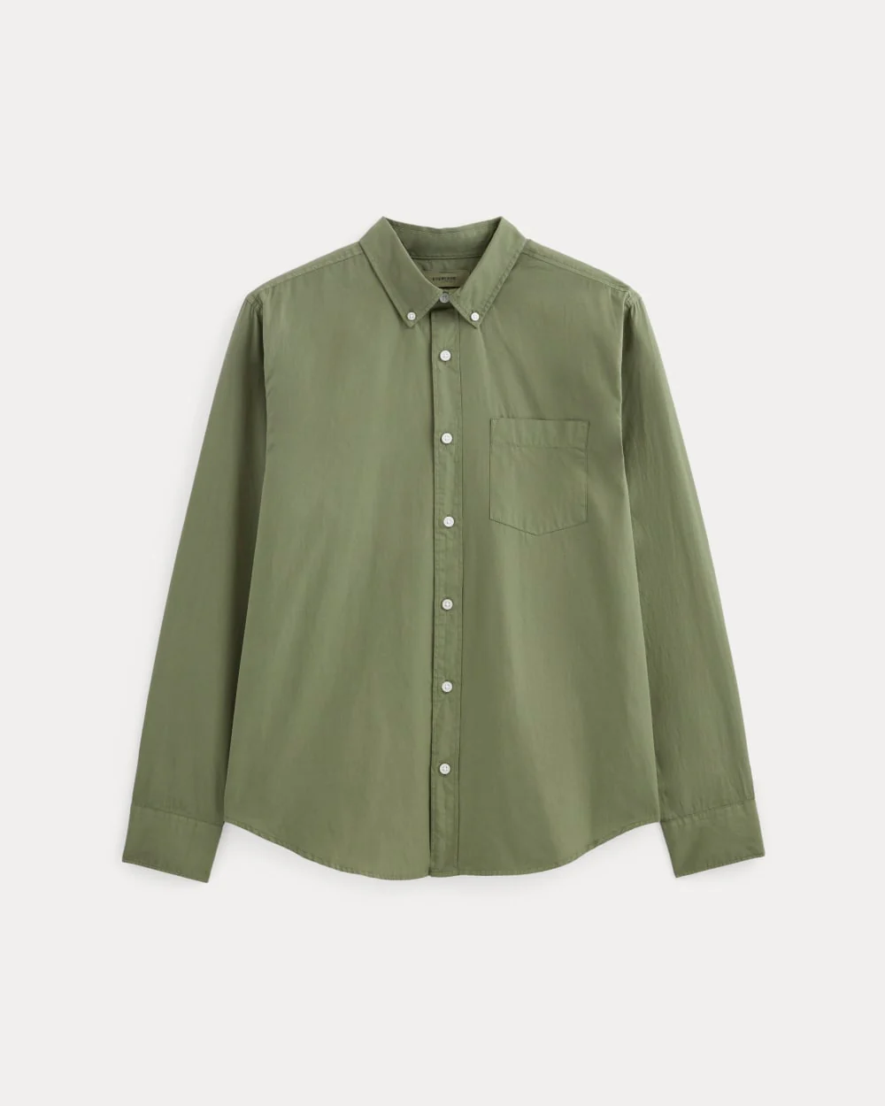 The Washed Poplin Shirt | Lichen Green - Image 2
