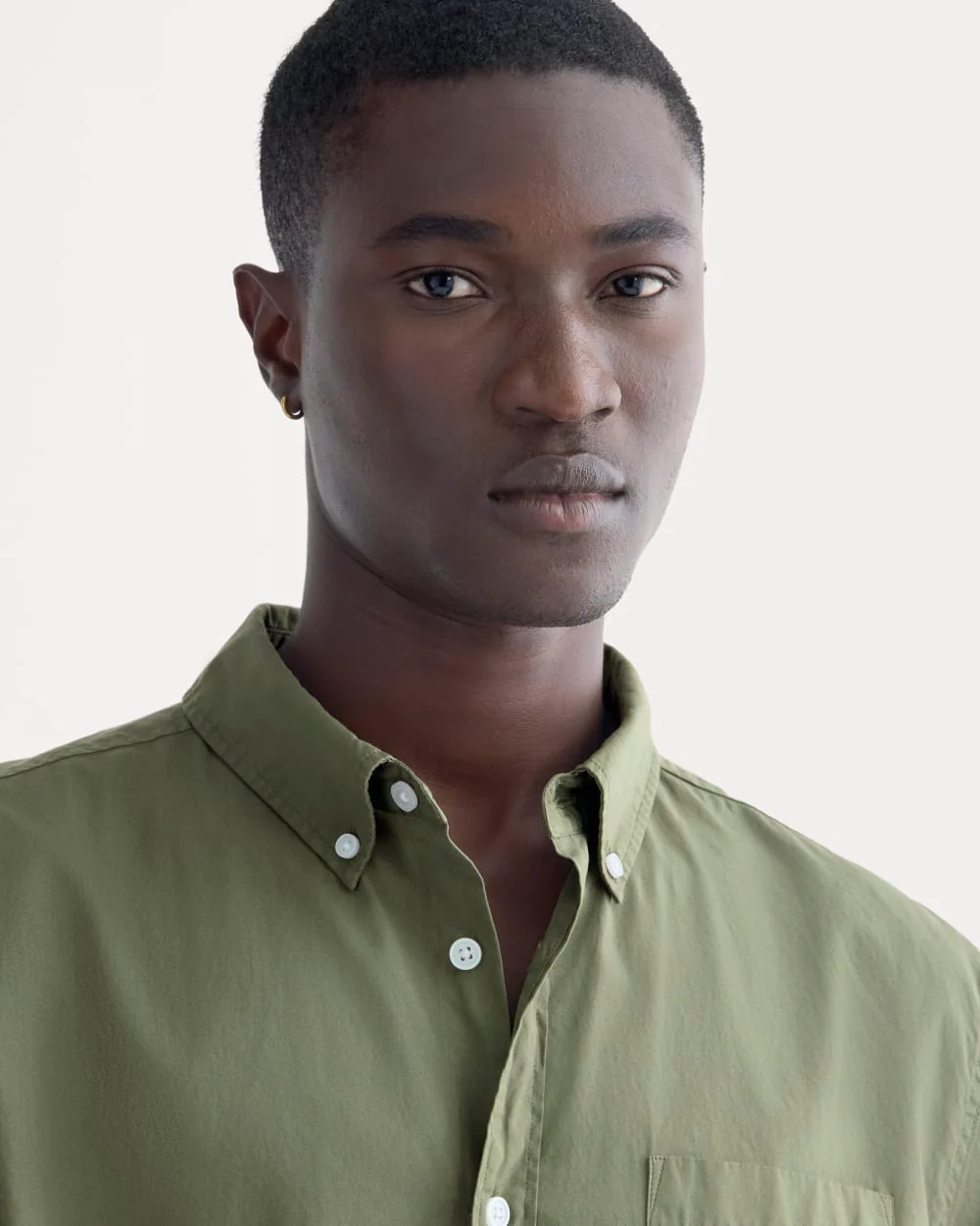 Washed Poplin Shirt | Lichen Green - Image 3