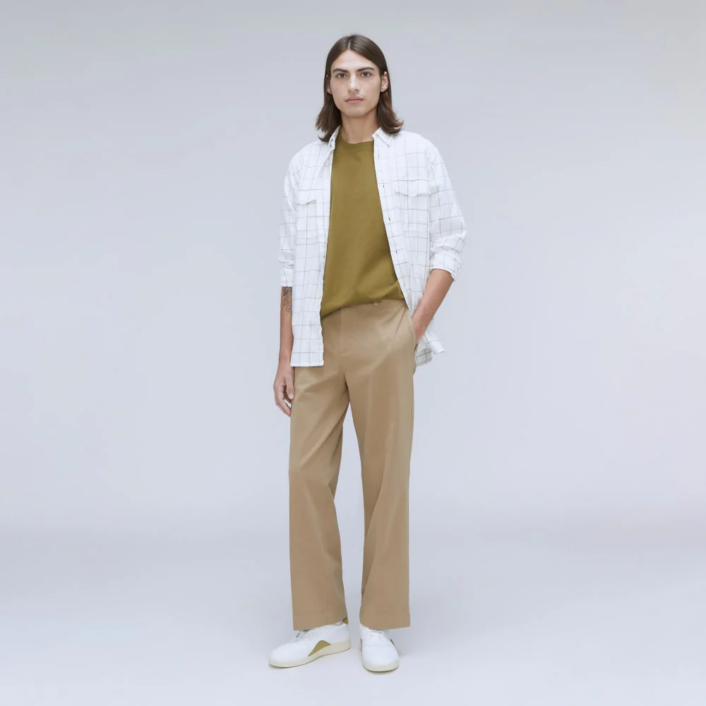 The Wide Leg Performance Chino | Ice - Image 4