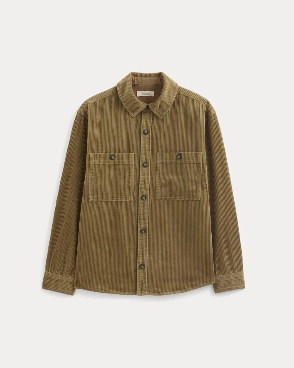 Wide Wale Corduroy Shirt | Aged Brass - Image 2